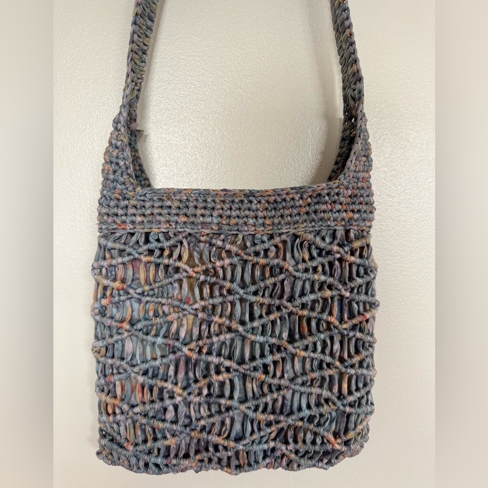 The Sak Gaia Crossbody in Crochet Single Shoulder Strap Verdant Multi - Picture 2 of 12